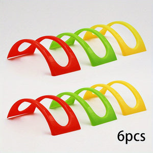 3/6/12/18pcs, Taco Holder, Reusable Taco Holder, Washable Colorful Taco Rack, Tortilla Holder, Pancake Rack, Pancake Holder, Kitchen Stuff,