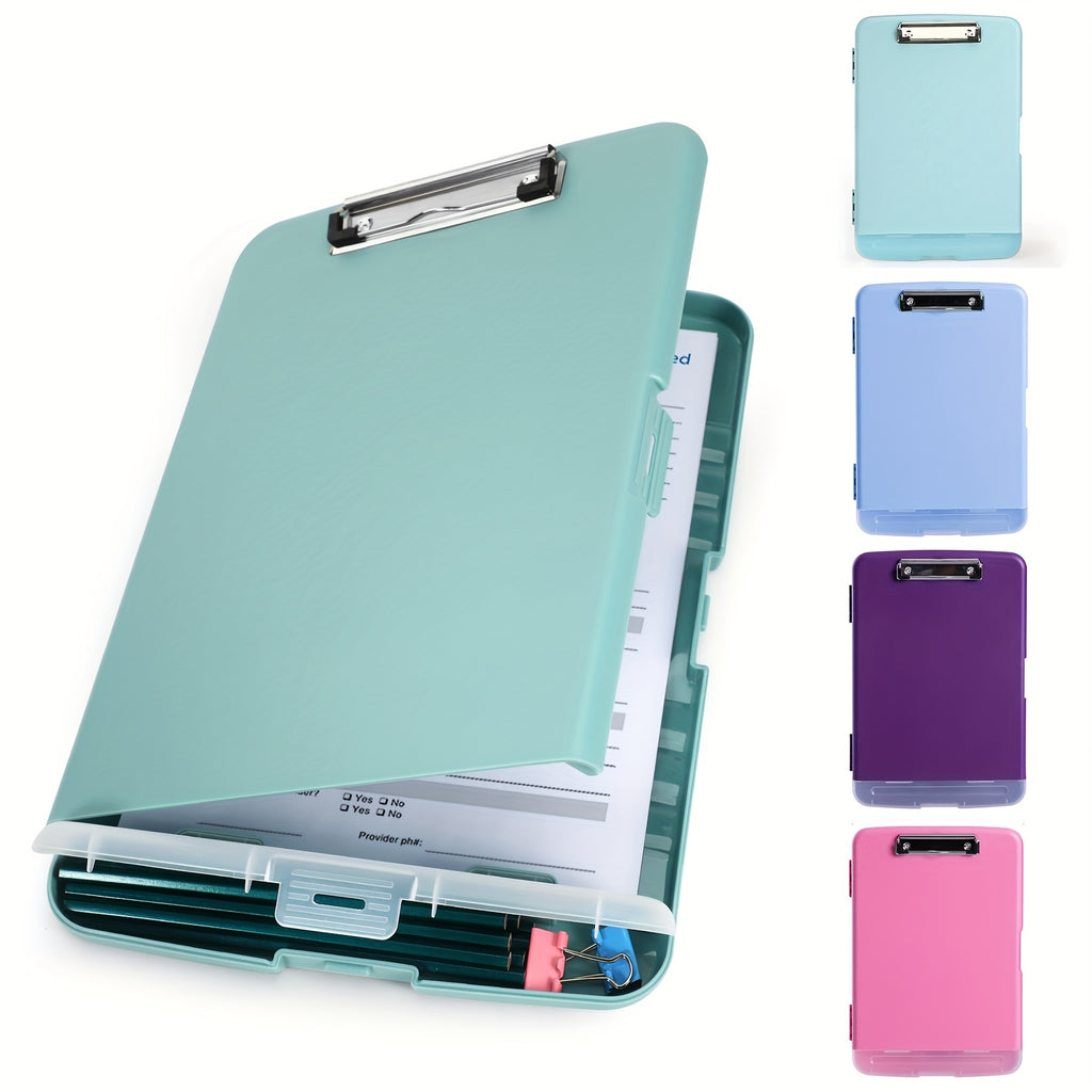 Organizer Clipboard for Office & Field: Durable 8.5X11 Storage Case with Pen Holder – Secure & Portable Writing Solution