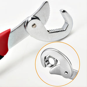 Universal Adjustable Wrench Tool Set: Multifunctional Double-Ended Pipe Wrench & Live Mouth Pliers For All Your DIY Needs!