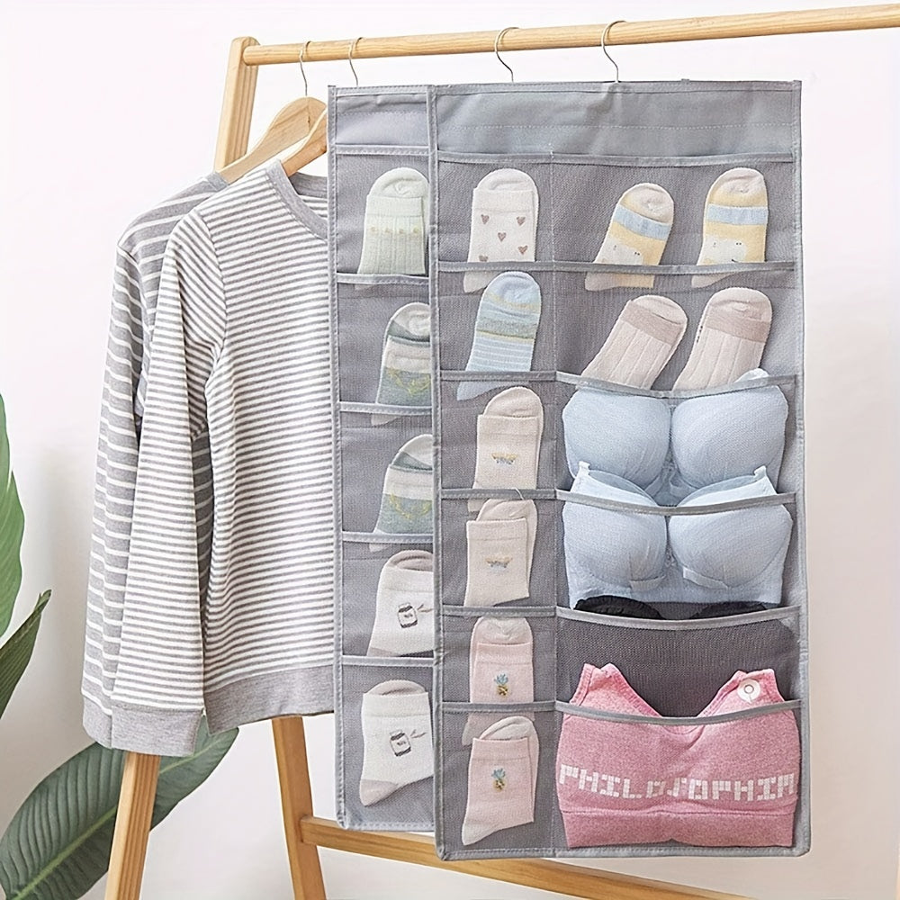 8/15/30 Mesh Double-sided Hanging Bag, Socks, Bra, Underwear Storage Bag, Cabinet Storage Bag, Double-sided Storage Bag