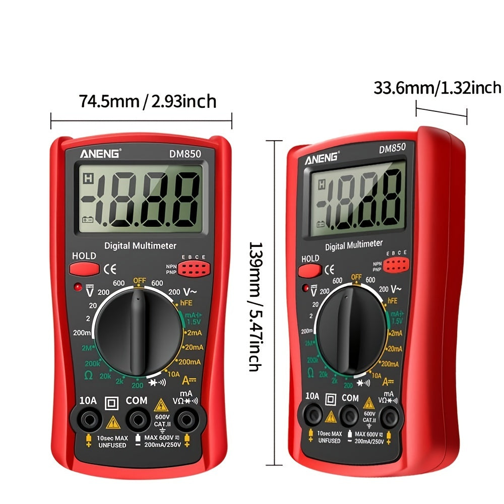 1pc Small Household Multimeter, High Precision Multifunction Tester