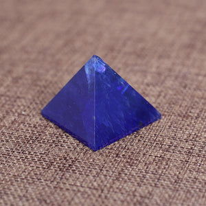 Pyramid-Finest Big  Blue Melting Quartz  Pyramids  Gemstone 1.18 Carved Pyramidal Crystal Healing Crafts