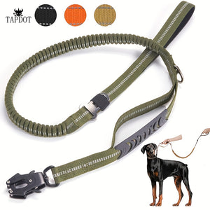 Dog Leash With Comfortable Padded Handle And Highly Reflective Threads, 4-6FT Stretch Dog Leash For Medium Large Dogs Training Walking