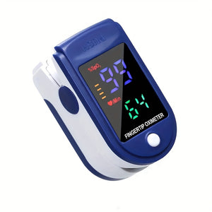 Fingertip Pulse Oximeter, Blood Oxygen Saturation Monitor (SpO2) With Pulse Rate Measurements And Pulse Bar Graph, Portable Digital Reading