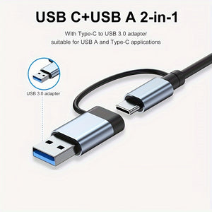 8 In 1 USB C HUB, 4 In 1 USB C Adapter,7 In 1 USB HUB With Splitter Card Reader, USB C Port, USB 3.0 / 2.0, RJ45 PD 87W Multiport,SD/TF Spli