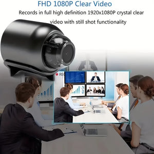 1080P HD Wireless Camera - Night Vision, 140° Wide View, 2.4GHz WiFi - Perfect for Home, Office & Store Security, SD Card Not Included