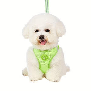 Comfortable & Reflective Pet Harness & Leash Set - Perfect for Dogs & Cats!