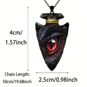 Dragon Eye Pendant Necklace Hip Hop Unisex Style Punk Necklace For Men Women Jewelry Gift