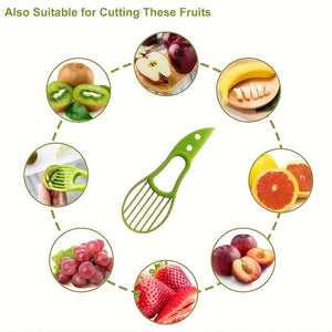 1pc Avocado Slicer - 3-in-1 Multifunctional Tool for Outdoor, Home, and Camping Use