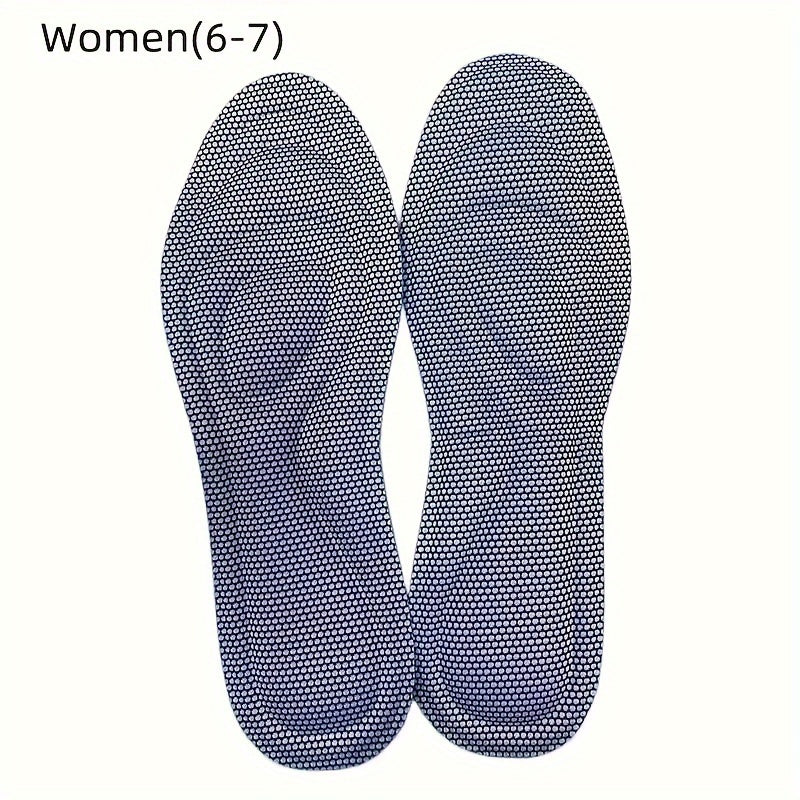 1pair 5D Memory Foam Orthopedic Insole, Men's Women's Shoes Nano Antibacterial Deodorant Insole, Sweat Absorption Running Pad, Massage Sport