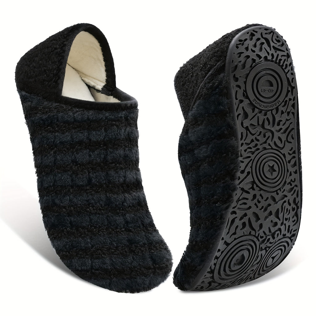 Fall Coziness Redefined: Women's Plush Lightweight Slip-On Flats – Sleek, Warm & Comfortable