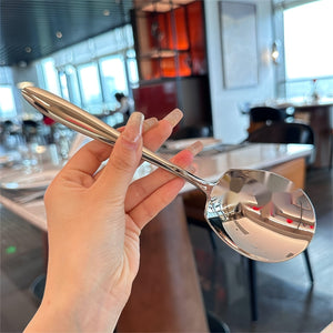 Elegant & Durable Stainless Steel Serving Spoon – Large, Ergonomic Design, Ideal for Buffet, Hotel, and Canteen Use