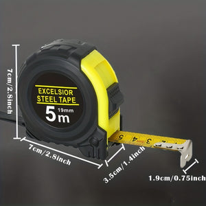 1pc 16 FT Tape Measure Retractable Measuring Home Tape Measure Easy Read Measuring Tape Bulk Set For Engineer Contractors, Autowind And Lock