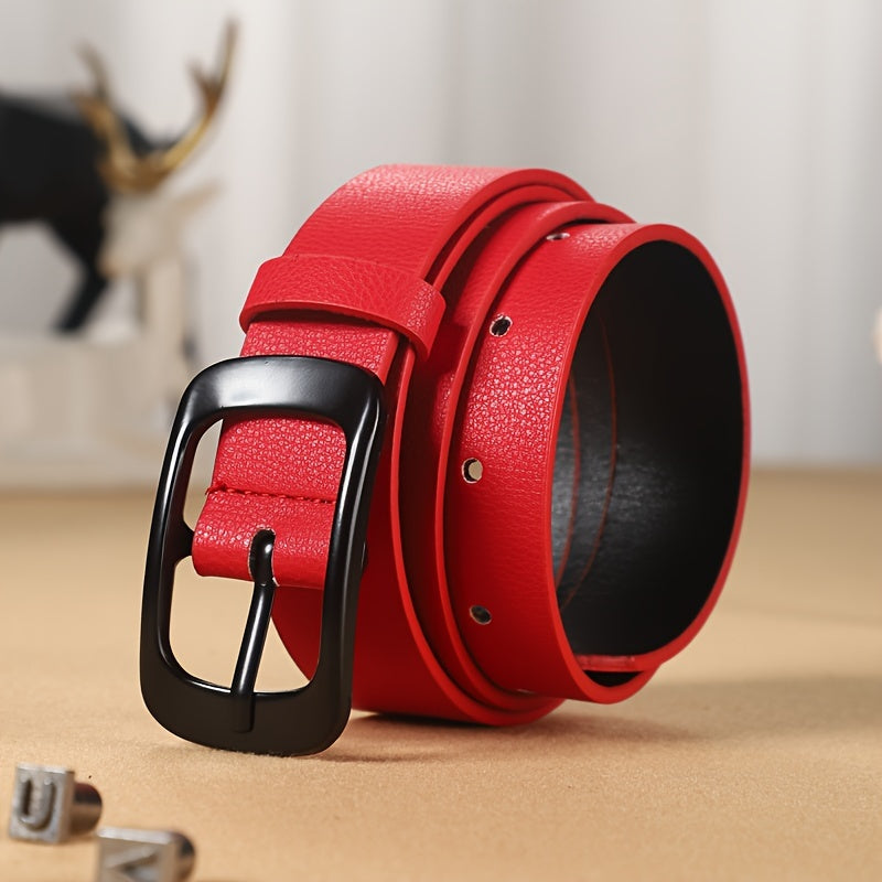 Men's Casual Pin Buckle PU Leather Belt, Fashion Belt Women's Belt , Ideal choice for Gifts