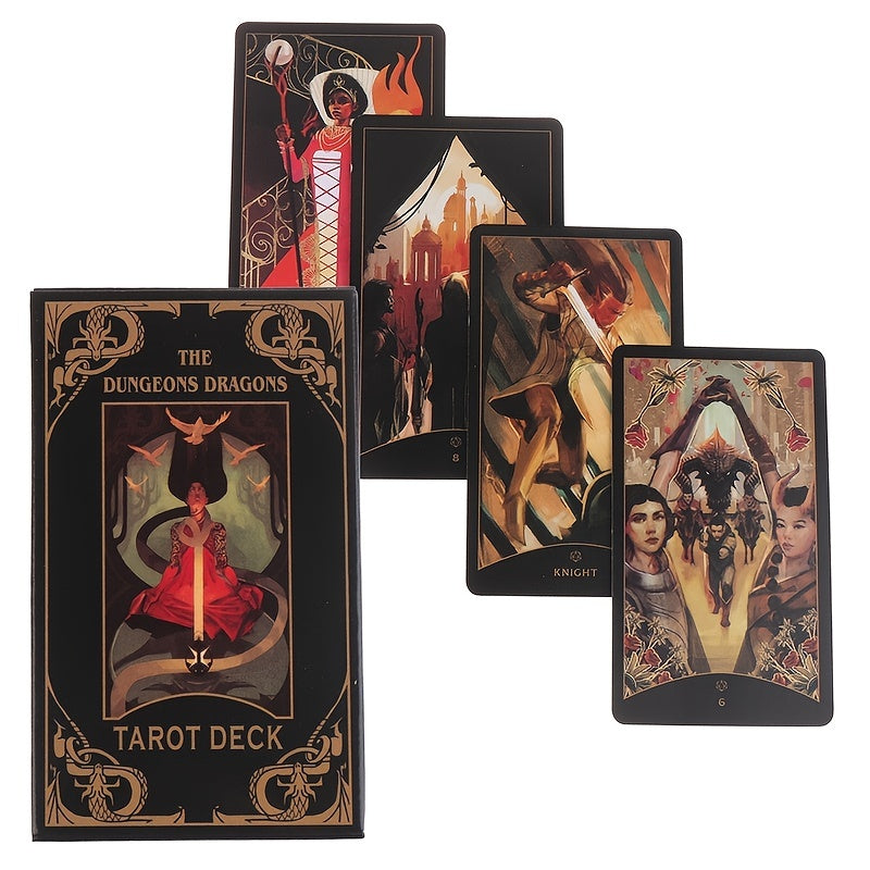 1 Pack/78pcs The Dungeons Dragons Tarot Deck Tarot ,New Cards, Party Game Card