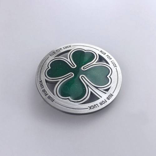 New Vintage Irish Lucky Leaf Belt Buckle US Local Shipping