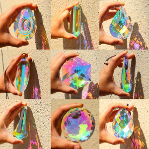 1pc Crystal Pendant Sun Catcher Glass Prism Hanging For Home Decoration Wedding Party Decoration