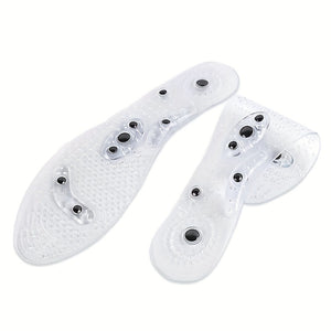 1pair/2pcs Acupressure Magnetic Massage Insoles Men Women Silicone Insole Foot Massager Shoe Pad Foot Inserts