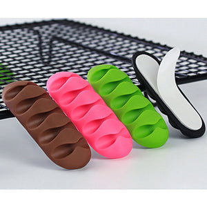 1pc Tangle-Free Cable Organizer - Keep Your Cables Neat and Organized with Durable Silicone