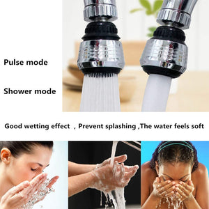 1pc Kitchen Gadgets 2 Modes 360 Rotatable Bubbler High Pressure Faucet Extender Water Saving Bathroom Kitchen Accessories Supplies