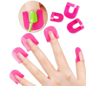 26 Pcs 10 Sizes U Curve Shape Nail Protector, Nail Polish Spill Proof Protector Tools, Nail Art Tools