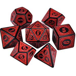 1 Set Multi-Sided 7-Die Dice Set Game Dice For TRPG DND Accessories Polyhedral D4 D6 D8 D10 D12 D20 Dice For Board Card Game Math Games