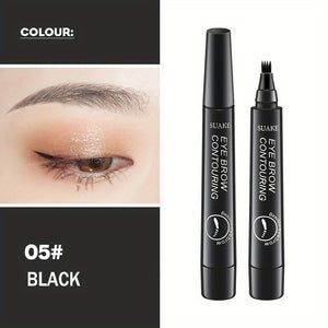 Flawless Waterproof Eyebrow Pen: Microblading Precision, 5 Shades, Natural & Long-Lasting Look, Suitable for All Skin Types