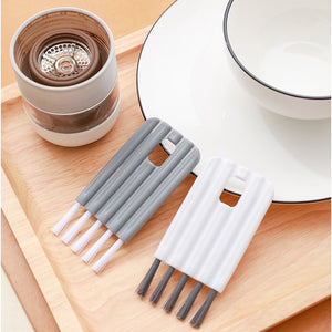 2 Pcs Keyboard Cleaning Brush Bendable Cup Cover Groove Gap Dead Corner Brushes Supplies Pointing Decontamination Brush Cup Cover Bendable G