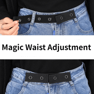 Elastic Waist Extenders Stretch Waist Belt Jeans Pants Waist Extenders Elastic Adjustable Button Extender