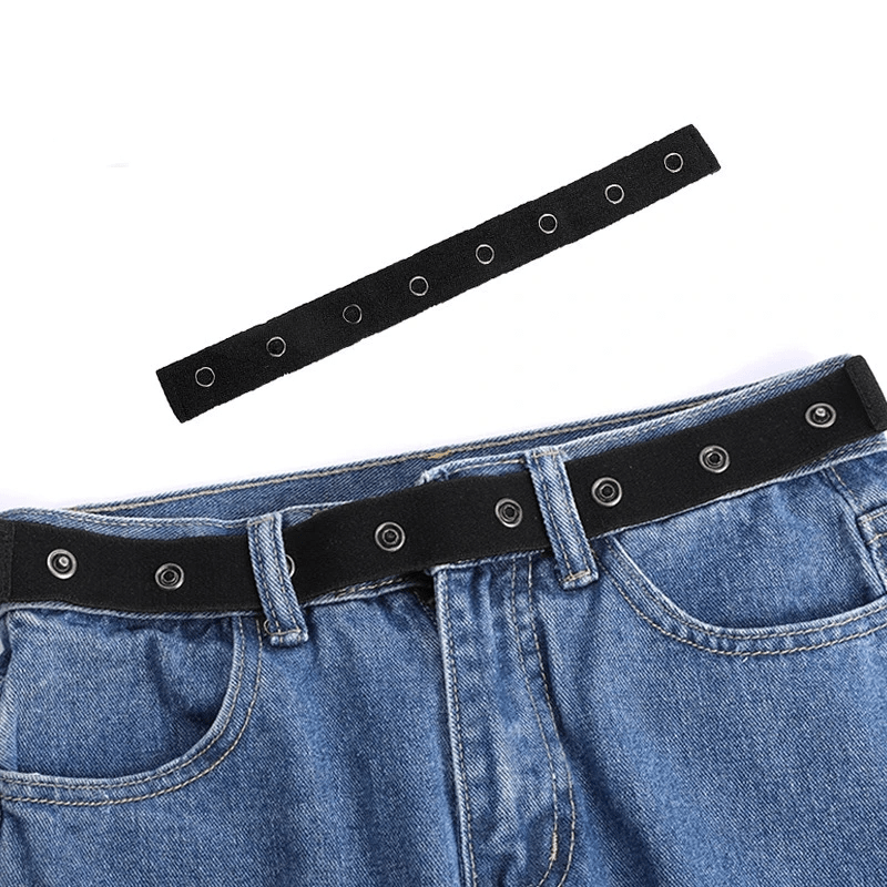 Elastic Waist Extenders Stretch Waist Belt Jeans Pants Waist Extenders Elastic Adjustable Button Extender