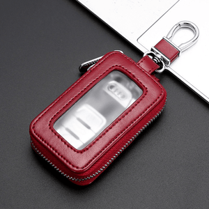 1pc Universal Car Key Fob Case, Car Smart Key Fob Holder For Remote Key Fob, There Are Four Colors Available Key Holder, Burgundy, Black, Bl