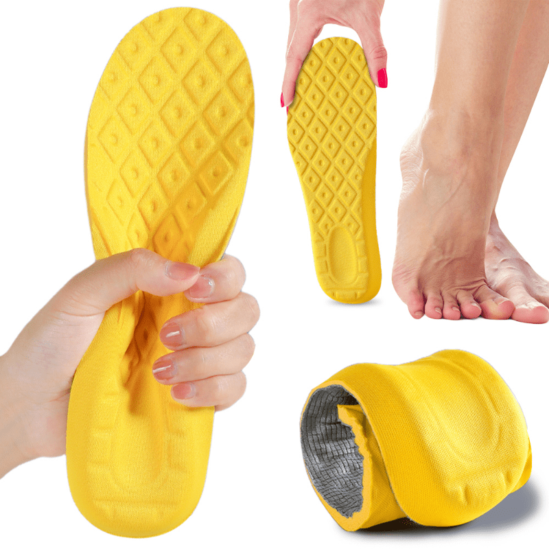 1 Pair Sports Shoes Insoles Super Soft Running Insole For Feet Shock Absorption Baskets Shoe Sole Arch Support Orthopedic Inserts