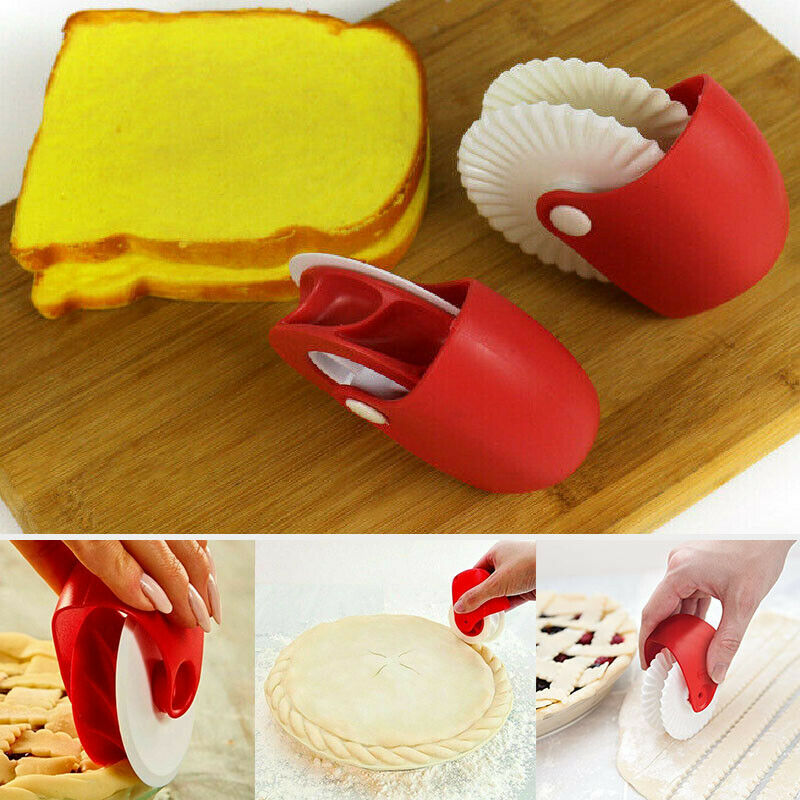 1pc  Pastry Dough Lattice Cutter - DIY Baking Tool for Cake Decorating and Embossing - Plastic Rolling Pin Wheel - Kitchen Gadgets and Acces