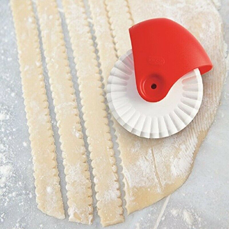 1pc  Pastry Dough Lattice Cutter - DIY Baking Tool for Cake Decorating and Embossing - Plastic Rolling Pin Wheel - Kitchen Gadgets and Acces