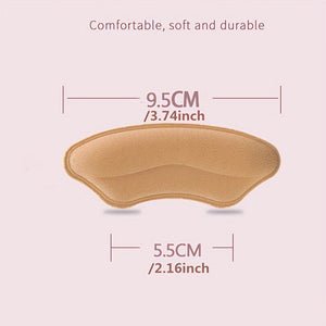 1 Pair Heel Pads For Too Big Shoes, Self-Adhesive Heel Protectors For Inappropriate Shoes, Heel Inserts Improved Shoe Fit And Comfort, Preve