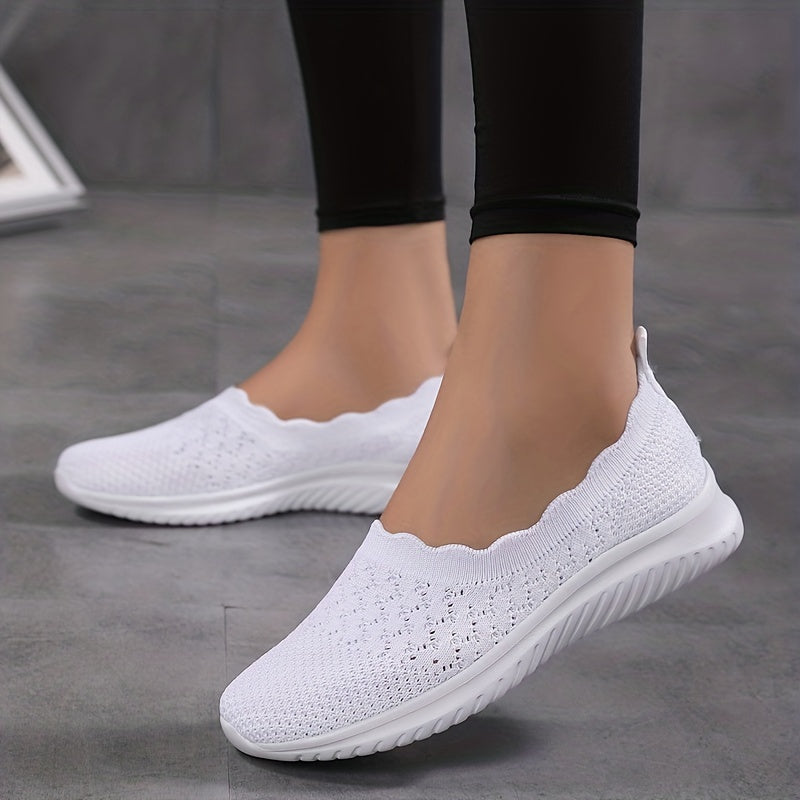 Ultra-Comfy Casual Slip-On Shoes for Women - Breathable Mesh, Lightweight for Everyday Wear & Outdoor Activities