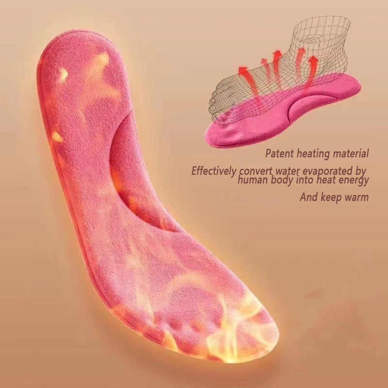 1pair Self Heated Thermal Insoles, For Feet Winter Thermal Thicken, Memory Foam Shoe Pads, Men Women Sports Shoes Self-heating Shoe Pads