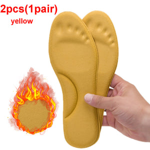 1pair Self Heated Thermal Insoles, For Feet Winter Thermal Thicken, Memory Foam Shoe Pads, Men Women Sports Shoes Self-heating Shoe Pads