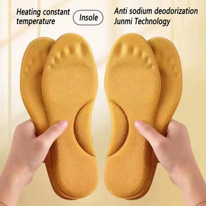 1pair Self Heated Thermal Insoles, For Feet Winter Thermal Thicken, Memory Foam Shoe Pads, Men Women Sports Shoes Self-heating Shoe Pads