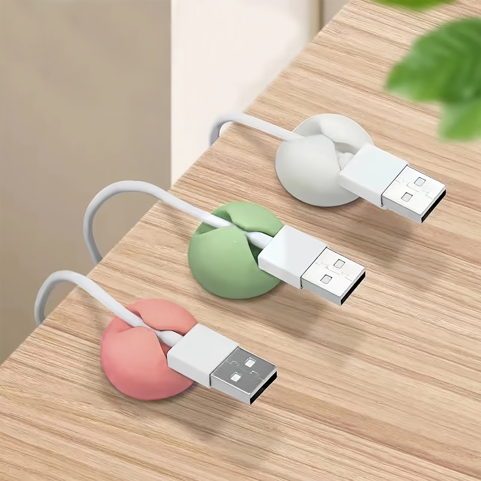 3pcs Cable Clips - Cord Holder and Organizer for Desk, Home, Car, and Office - Efficient Storage Solution