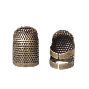 2pcs Protect Fingers Vintage Sewing Thimble Essential Sewing Supplies