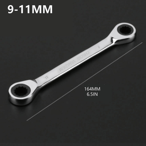 Chrome Vanadium 8-9-10-12-13-14-15-16-17-18-19-27mm Ring Double Head Ratchet Wrench Reversible Ratchet Combination Spanner