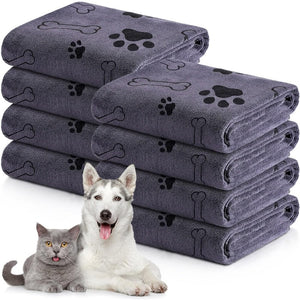 Dog Towel Drying Dog Cat Pet Towel, Puppy Microfiber Quick-drying Dog Claw Bath Towel Pet Bath Products Absorbent Medium Dog Pet Bath Towel