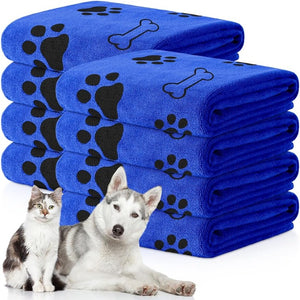 Dog Towel Drying Dog Cat Pet Towel, Puppy Microfiber Quick-drying Dog Claw Bath Towel Pet Bath Products Absorbent Medium Dog Pet Bath Towel