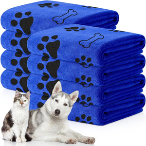 Dog Towel Drying Dog Cat Pet Towel, Puppy Microfiber Quick-drying Dog Claw Bath Towel Pet Bath Products Absorbent Medium Dog Pet Bath Towel