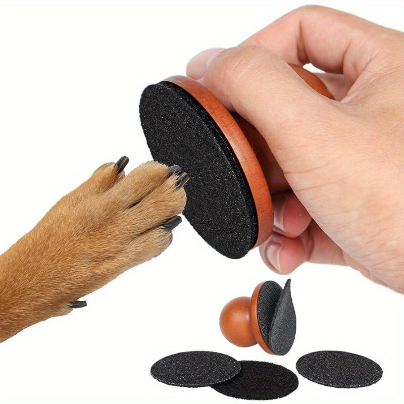 Gentle Scratch Square: Stress-Free Dog Nail Filer, Easy-Grip No-Battery Paw Care for All Breeds