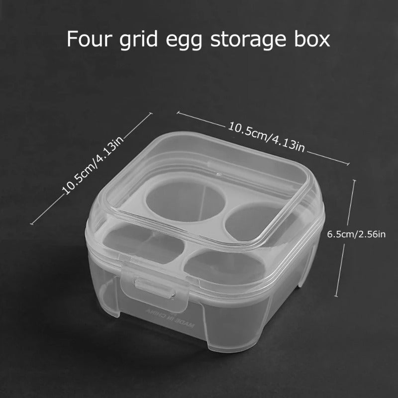 3/4/8 Grids Egg Holder Shockproof Kitchen Container Case Organizer For Outdoor Camping Picnic Portable Egg Storage Box