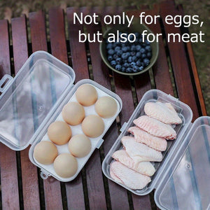 3/4/8 Grids Egg Holder Shockproof Kitchen Container Case Organizer For Outdoor Camping Picnic Portable Egg Storage Box