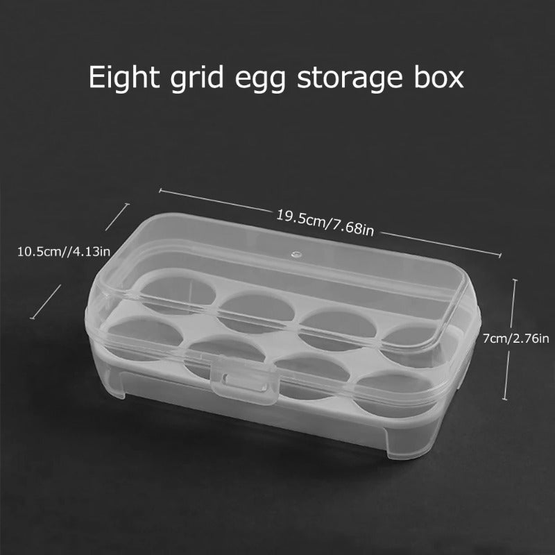 3/4/8 Grids Egg Holder Shockproof Kitchen Container Case Organizer For Outdoor Camping Picnic Portable Egg Storage Box