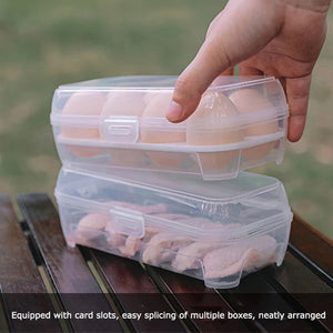 3/4/8 Grids Egg Holder Shockproof Kitchen Container Case Organizer For Outdoor Camping Picnic Portable Egg Storage Box